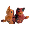 Кошки пара с сердечком дерево (10х7х3 см)