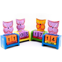 Календарь настольный "Сова" дерево (10х7,5х4 см)