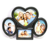 Black photo frames (4 photos) (photo 17x12 cm 10x15 cm 13x9 cm) (34.5x25.5 cm)