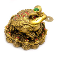 Жаба  каменная крошка "бронза"(18х18х16 см)