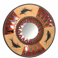 Mosaic mirror "Sun" (d-50 cm)