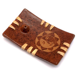 Підставка для пахощів теракотова "Сонце"(14,5х9,5х3 см)