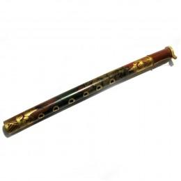 Suling flute painted bamboo (35x2.5x2.5 cm)