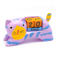 Вічний календар "Кіт" дерево (13х6, 5х4 см)