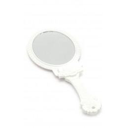 Cosmetic folding mirror white (9.5x8x1.5 cm)