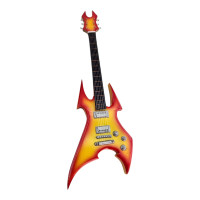 Miniature wooden guitar (24 x 8 x 1.5 cm)
