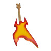 Miniature wooden guitar (24 x 8 x 1.5 cm)
