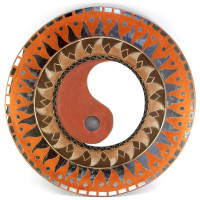 Mosaic mirror "Yin Yang" (d-50 cm)