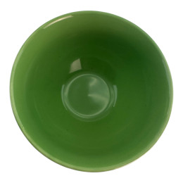 Ceramic bowl "Flowers" green (h-6 d-11.5 cm)