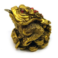 Жаба каменная крошка "бронза" (6,5х6х6 см)