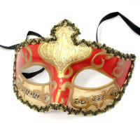 Venetian red mask (14.5x11x8 cm)