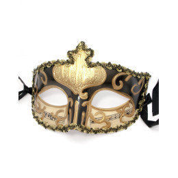 Маска венеціанська чорна (14,5х11х8 см)