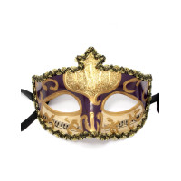 Venetian mask purple (14.5x11x8 cm)