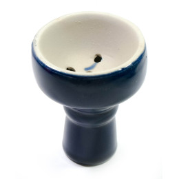 Чашка керамічна для кальяну синя (d-6,h-7,5 см внутрішній діаметр 23 мм)