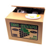 Piggy bank "Cat Thief" battery operated (12x9x10 cm)D