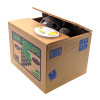Piggy bank "Cat Thief" battery operated (12x9x10 cm)D