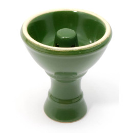 Чашка керамічна для кальяну зелена (d-7,h-8 см внутрішній діаметр 30 мм)