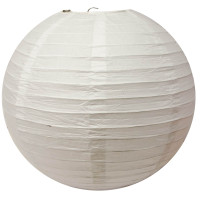 Фонарь белый бумажный (d-30 см)