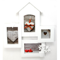 Photo frames for 4 photos (photo 10x10 cm 10x15 cm) (45x40x2.5 cm)