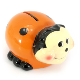 Скарбничка "Божа Корівка" кераміка помаранчева (11х8, 5х7, 5 см)