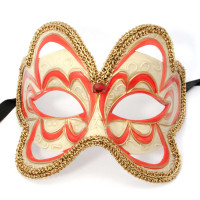 Venetian red mask (15.5x13.5x10 cm)