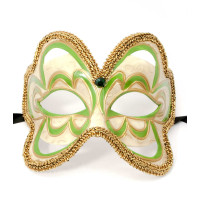 Venetian green mask (15.5x13.5x10 cm)