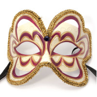 Venetian burgundy mask (15.5x13.5x10 cm)