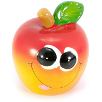 Piggy bank ceramic "Red Apple" (11.5x9x9 cm)
