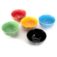 Миски керамические "Розы" (набор 5 шт) (h-6 d-11,5 см упаковка 31х12х12,5 см)