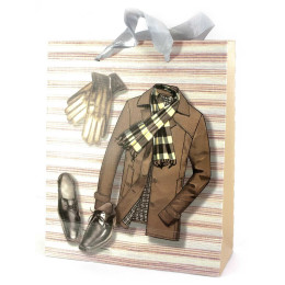 Gift cardboard package "Clothes" (19.5x8x23.5 cm)b
