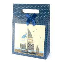 Package gift cardboard "Yacht" (19.5x8.5x27 cm)