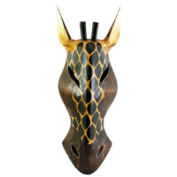 Painted wooden mask 