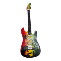 Гитара "Bob Marley" миниатюра  дерево (24х7,5х1,5 см)