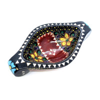 Bratina "Rook" made of solid wood inlaid with mother-of-pearl (16.5x10x3.5 cm)G