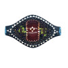 Bratina "Rook" made of solid wood inlaid with mother-of-pearl (16.5x10x3.5 cm)H