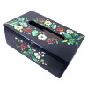 Napkin holder "Flowers" (26x15 cm) alder, solid wood, hand-painted