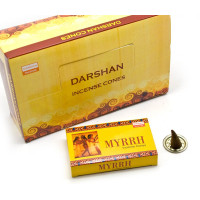Myrrh (Darshan)(12/pack) cones