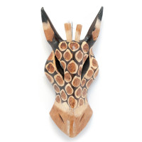 Mask "Giraffe" painted wooden (20x8.5x3 cm)A