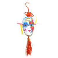 Ceramic mask with brush (9x6 cm)