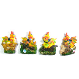 Петух магнит (уп/8 шт) (6х5,5х1,5 см)