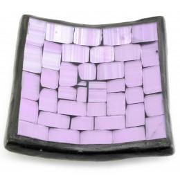 Terracotta dish with purple mosaic (10x10x2 cm)