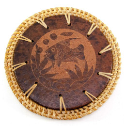 Terracotta glass holder 