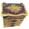 Chest of drawers "Chinese motif" (22x15x26) with open top cover alder, linden