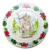 Plate "Kharkov with a Cossack" hand painted (24 cm)
