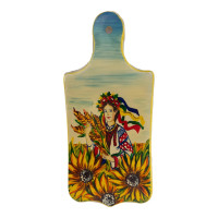 MARKDOWN. "Ukraine with Wheat Ears" Cutting Board (36.5 x 17 x 1.5 cm)