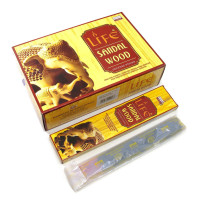 Life Sandal Wood (сандаловое дерево)(Darshan),благовония прямоугольник