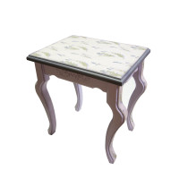 Столик интерьерный массив дерева "Лаванда сиреневая",прямая крышка (40х31х45 см)