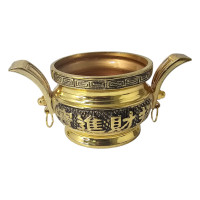 Incense burner "Golden Dragon" (10.5x7.3x10 cm)