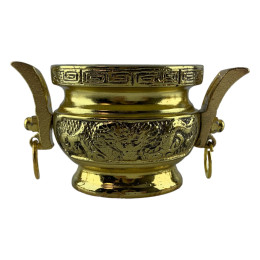 Курильница "Золотой Дракон"  ( 6х 11,5х 7,5 см)
