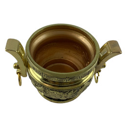 Курильница "Золотой Дракон"  ( 6х 11,5х 7,5 см)